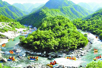 宝天曼峡谷漂流景点图片