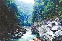 天柱山大峡谷北门入口景点天气实景图