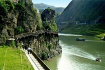 明月峡古栈道景点图片