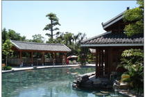 九曲湾温泉景点天气实景图