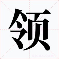 领字的字形和写法