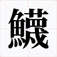 鱴字字形