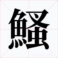 鰠字的字形和写法
