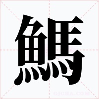 鰢字的字形和写法