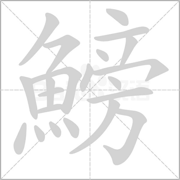 鰟字笔顺图