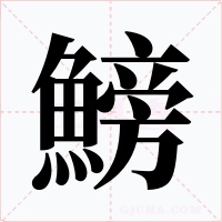 鰟字的字形和写法