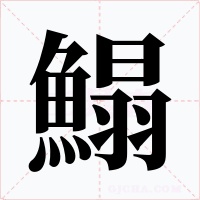 鰨字的字形和写法