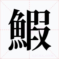 鰕字的字形和写法