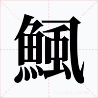 鯴字的字形和写法