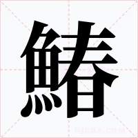 鰆字字形
