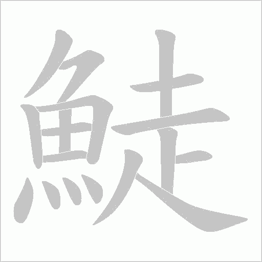 鯐字笔顺图