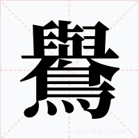 鸒字字形