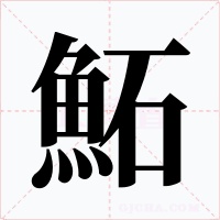 鮖字的字形和写法