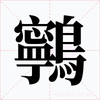 鸋字字形