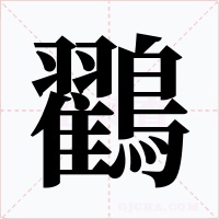鸐字的字形和写法