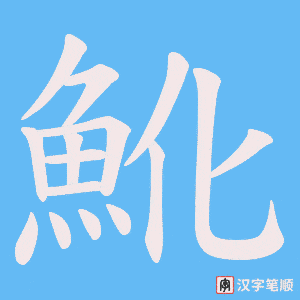 魤字笔顺图