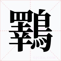 鸅字的字形和写法