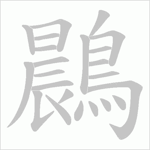 鷐字笔顺图
