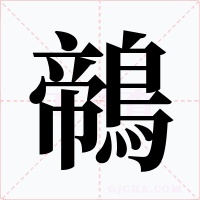 鶙字的字形和写法