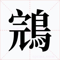 鵍字字形