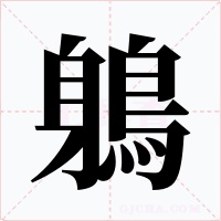 鵢字字形
