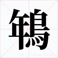 鵇字的字形和写法