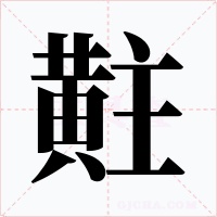 黈字的字形和写法