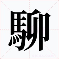 駠字字形