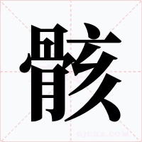 骸字字形