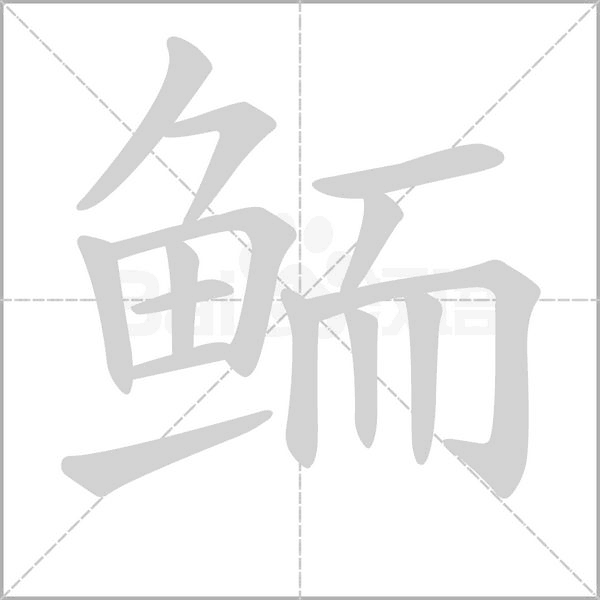 鲕字笔顺图