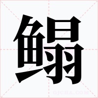 鳎字的字形和写法