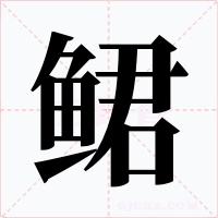 鲪字的字形和写法