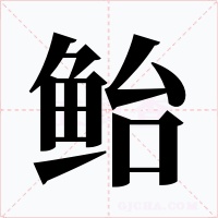 鲐字的字形和写法