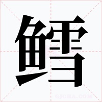 鳕字的字形和写法