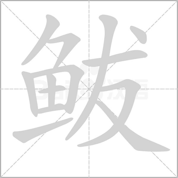 鲅字笔顺图