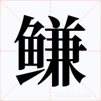 鳒字的字形和写法
