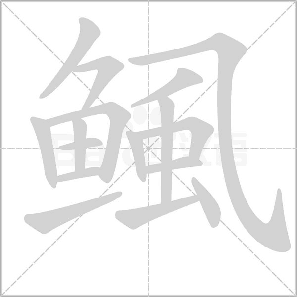 鲺字笔顺图