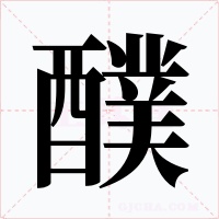 醭字的字形和写法