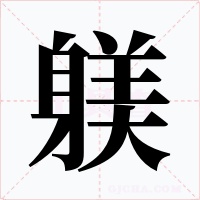 躾字的字形和写法