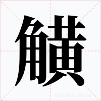 觵字的字形和写法