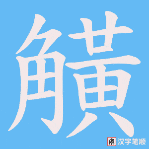 觵字笔顺图