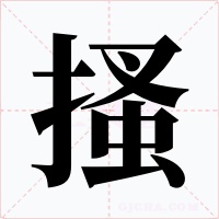 搔字的字形和写法
