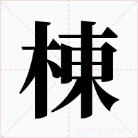 棟字的字形和写法