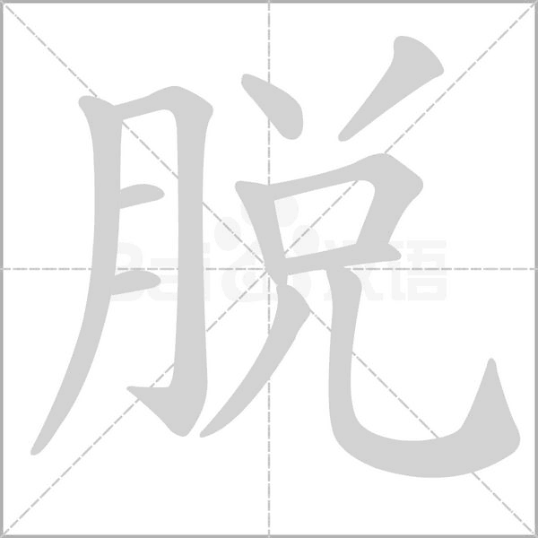 脫字笔顺图