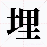 埋字的字形和写法