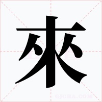來字字形