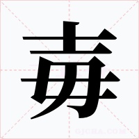 毐字的字形和写法