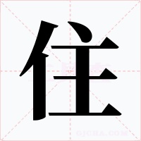 住字的字形和写法