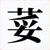 荽字的字形和写法