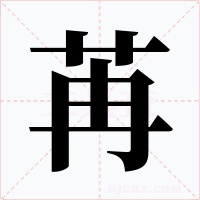 苒字字形